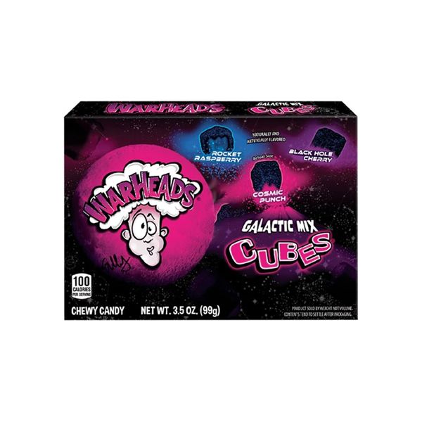 Warheads Galactic Mix Cubes Video Box - 99g