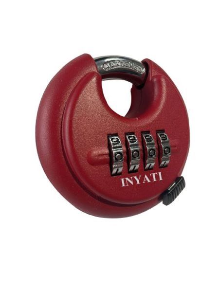 Inyati Discus Combination Padlock - Red