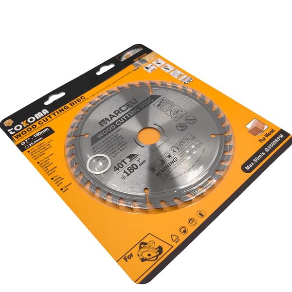 Tokoma Marceu 40T 180mm Wood Cutting Disc