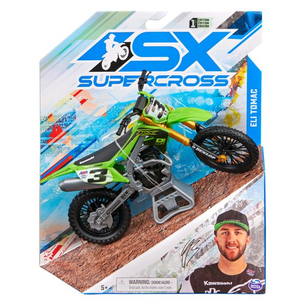 Supercross 1:10 Die Cast Collector Motorcycle - Eli Tomac
