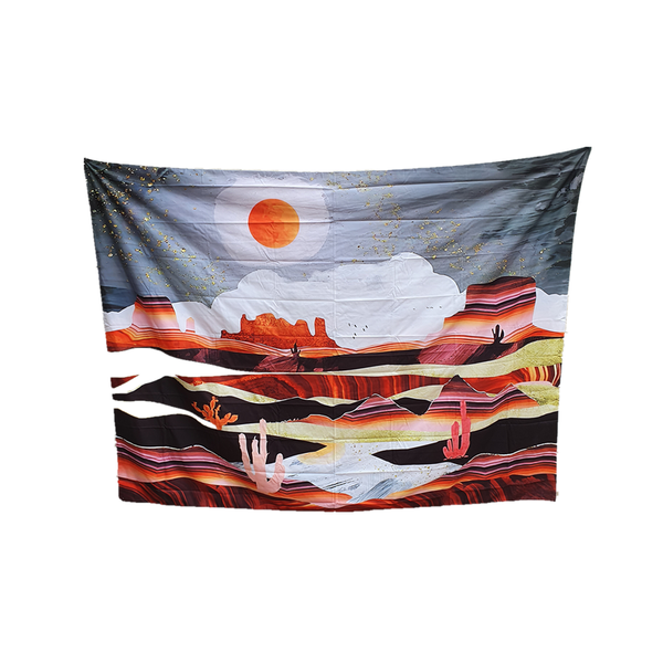 Background Tapestry - Japanese Psychedelic Landscape 01