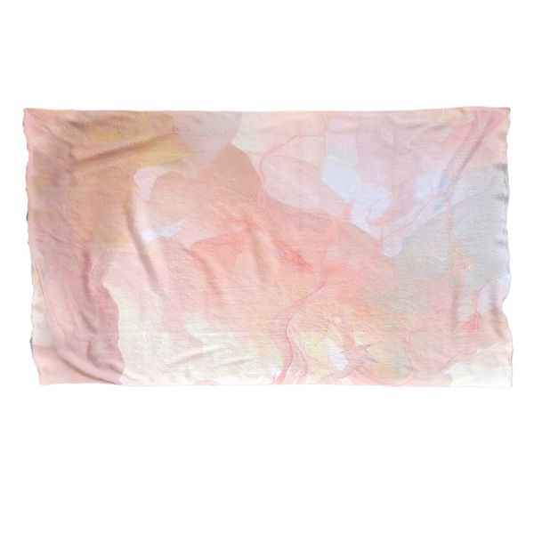 Peachy Clouds Large Light Weight Fleece