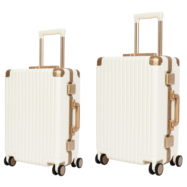 Classic Aluminum Frame Travel Suitcase - 20" and 26
