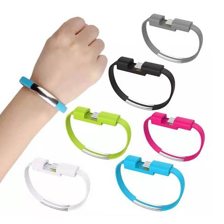 iPhone USB Bracelet Wristband Charger Data Cable | Buy Online in South  Africa 