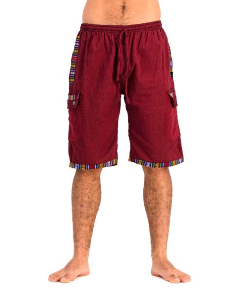 Ghari Trim Shorts - Maroon