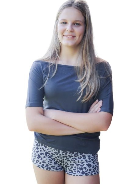 Cyd&amp;Clyd Women Grey with Black Cheetah Print Cotton Loungewear Set