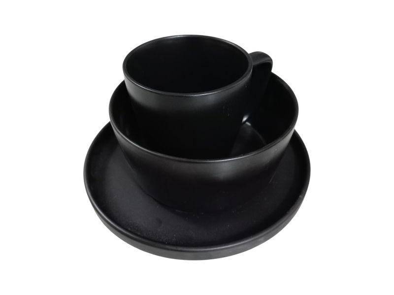 Black 12 Piece Dinner Set (No 2)