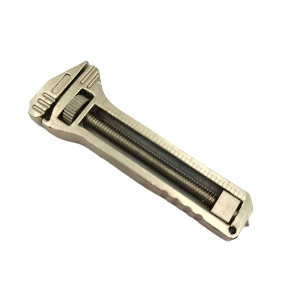 Aluminum Alloy Keychain Bottle Opener with Multi-Function Wrench Design