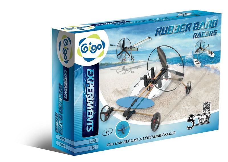 Gigo Science &amp; Technology: Rubber Band Racer - 5 Experiments