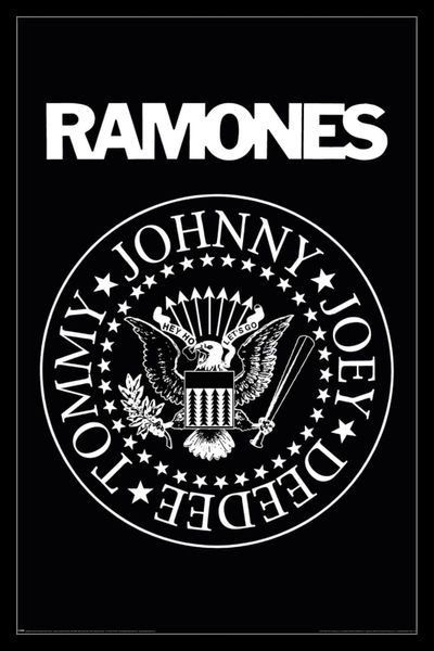 Ramones (Logo) Poster with Black Frame