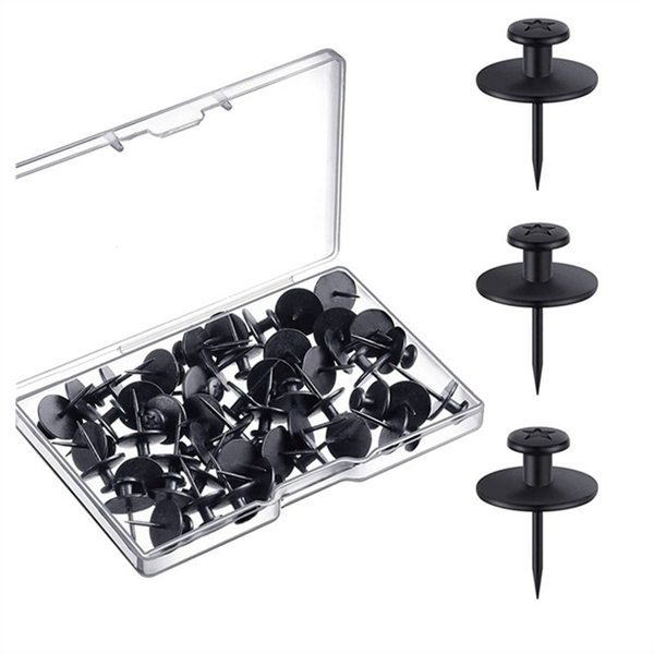 30 Pieces Double Headed Picture Hangers Nails Small Head Thumb Tacks