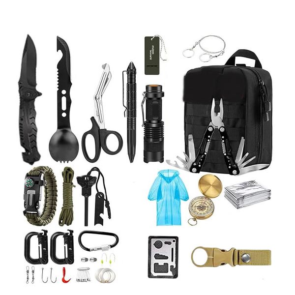 22-in-1 Tactical Camping Accessories Survival Kit CY-51