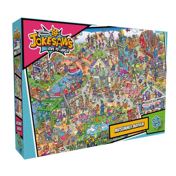 Gibsons Jokesaws: Midsummer Mayhem 1000 Piece Jigsaw Puzzle