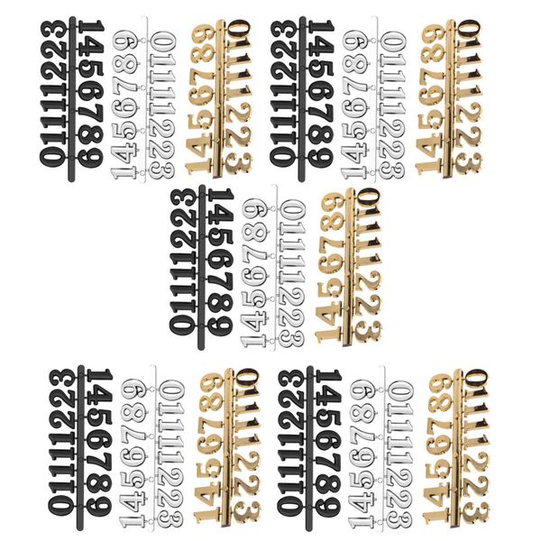 DIY Clock Numerals Kit Wall Clock Arabic Number for Home Decor- 15 Piece