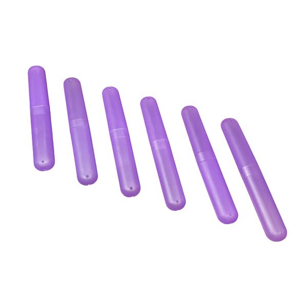 Plastic Toothbrush Holder - 6 Pack