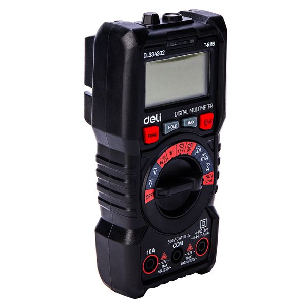 Deli Digital Multimeter Measure 3 3/4 CAT III 600V