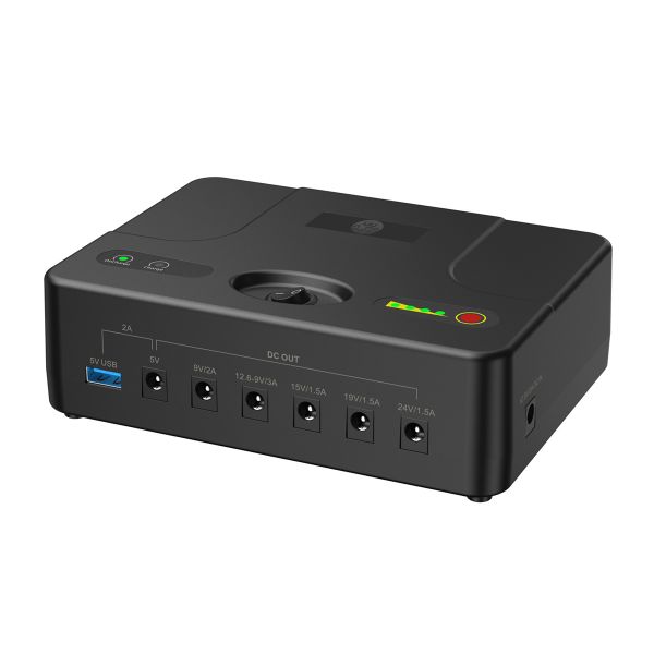 Uuname Mini UPS Uninterrupted Power Supply 5v/9v/12v/15v/19v/24v-31200mAH