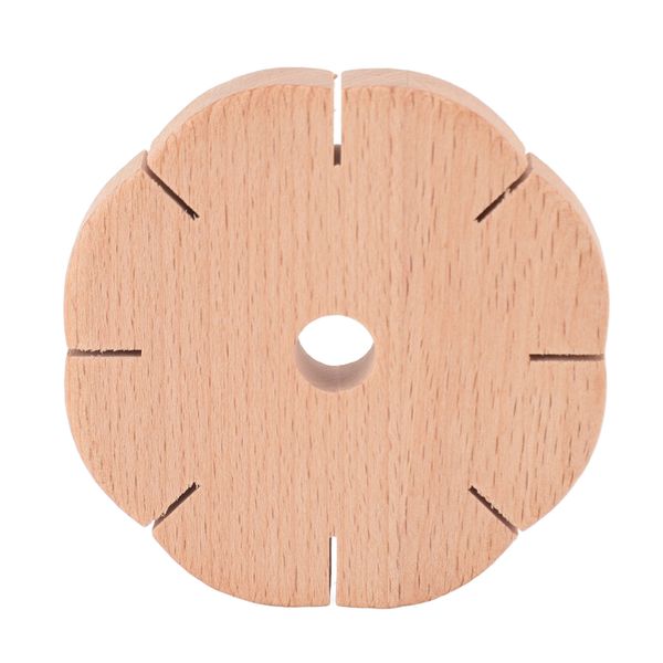 Handcrafted Wooden Disk Plate for Jewelry Rope Cord Braiding