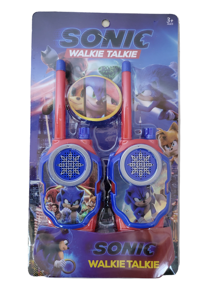 Sonic The Hedgehog Walkie Talkie Set Battery Operated Walkie Talkie Set