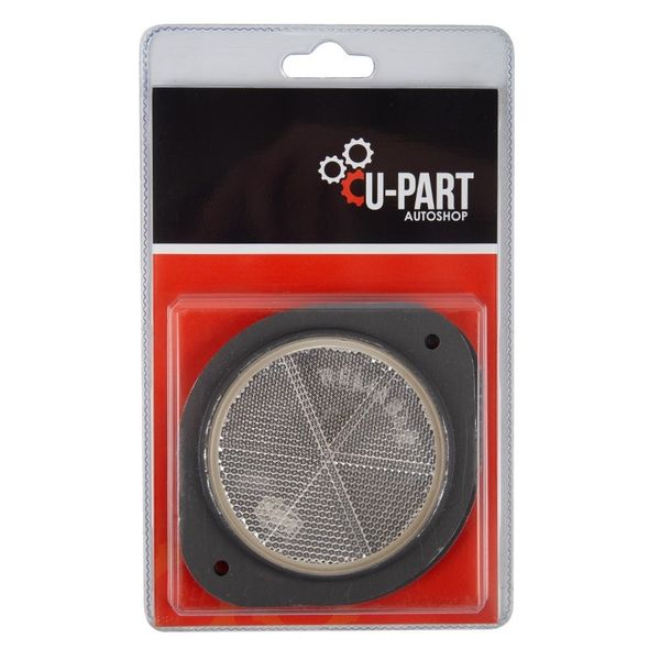 U-Part - Reflector - Round - White - 76mm - 2 Per Pack - Bulk Pack of 5