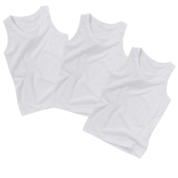 Men's Cotton Vest - 3 Pack