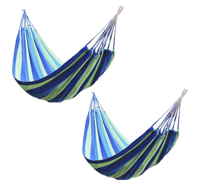 Set of 2 Cotton Hammock - Blue