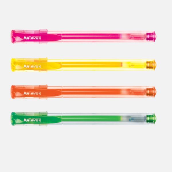 Matador Neon Gel Ink Pens - 5 Pens