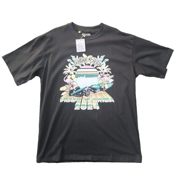 Gallery Dept Miami Grand Prix 2024 Charcoal Grey Tee