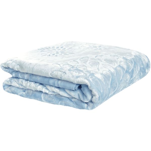 Pure Mink Blanket Sky Blue Ruby Collection