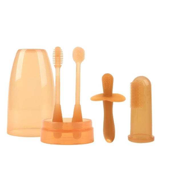 4-in-1 Silicone Oral Care Set for Infants and Toddlers