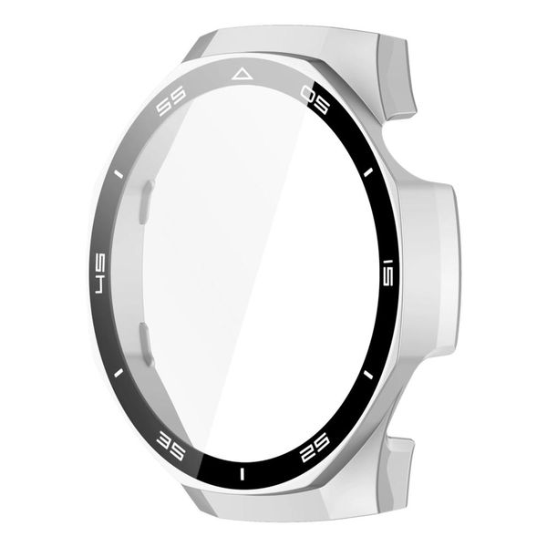 46mm Bezel PC Case with Glass compatible with Huawei Watch GT 5 Pro- Silver