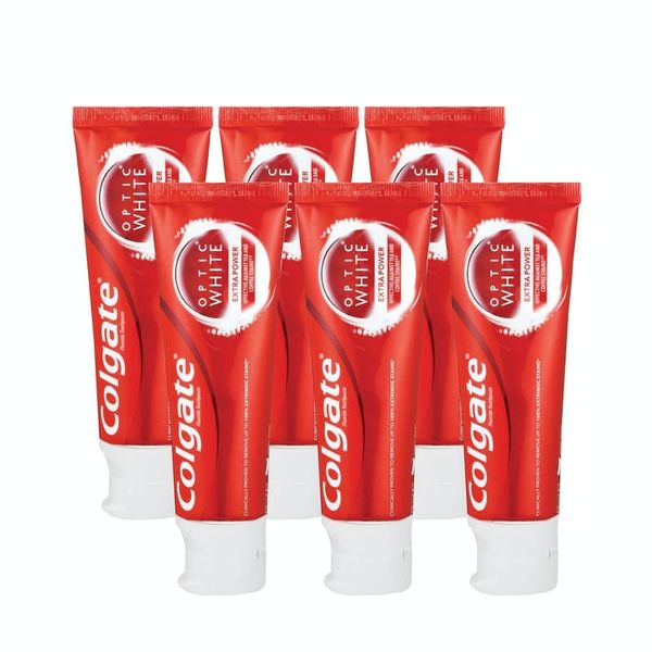 Colgate Optic White Whitening Toothpaste - Extra Power - (6 x 75ml)