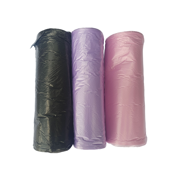 Three in One Refuse Garbage Bag - Black, Pink and Purple