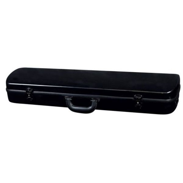 Superior CF-3760B Standard Fiberglass Rectangular Violin Case 4/4 Black