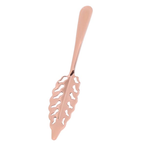 Rose Gold Absinthe Filter Spoon Leaf Shape