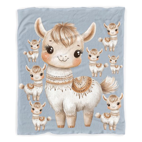 Baby Llama Baby Fleece Blanket