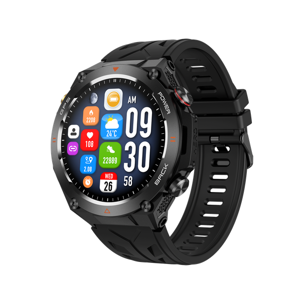 BezosMax KC82 GPS Smart Watch 650mAh Battery with AI Voice Bluetooth Calls