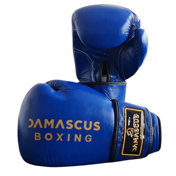 PU Synthetic Leather Boxing Gloves - Blue 14OZ