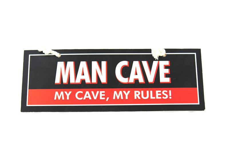 Man Cave - My Rules - Sign Board