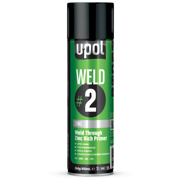 U-Pol - Weld#2 Zinc Weld Through Primer Aerosol 450ml