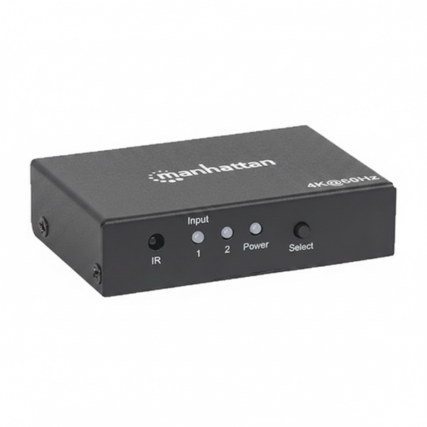 Manhattan 4K HDMI Switch 2-Port Compatible with Automatic Switching