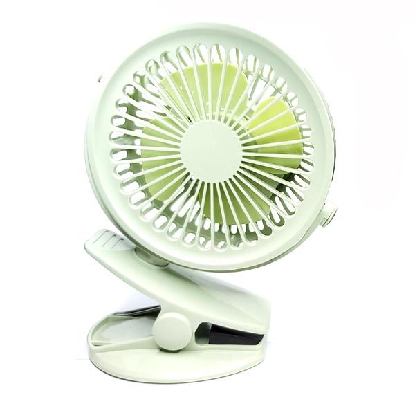 Deskmount Clip-on Rechargeable Fan (Olive Green)