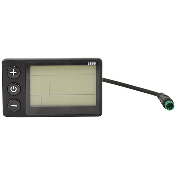 Electric Bike Lcd Display Meter Control Panel With Waterproof Plug