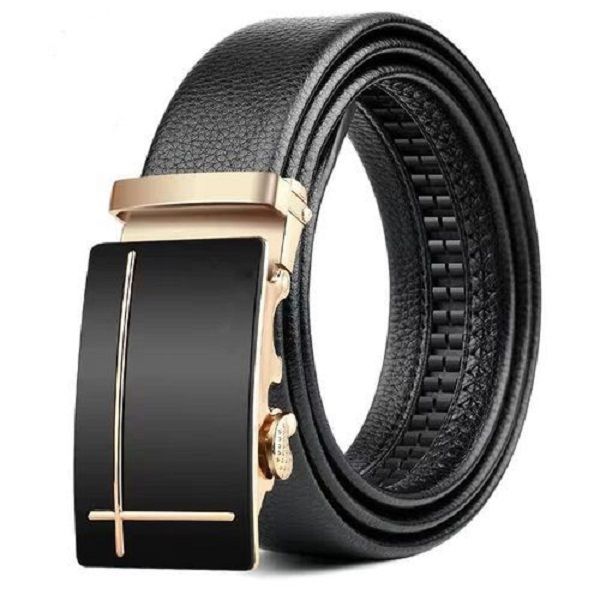 Men's Belt,Men's Real Leather Belt Ratchet Dress Belt with Automatic Buckle