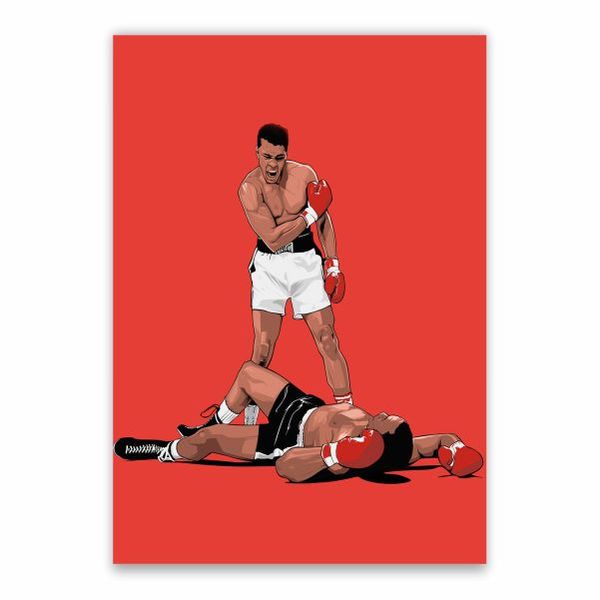 Muhammad Ali Knock Out Poster - A1