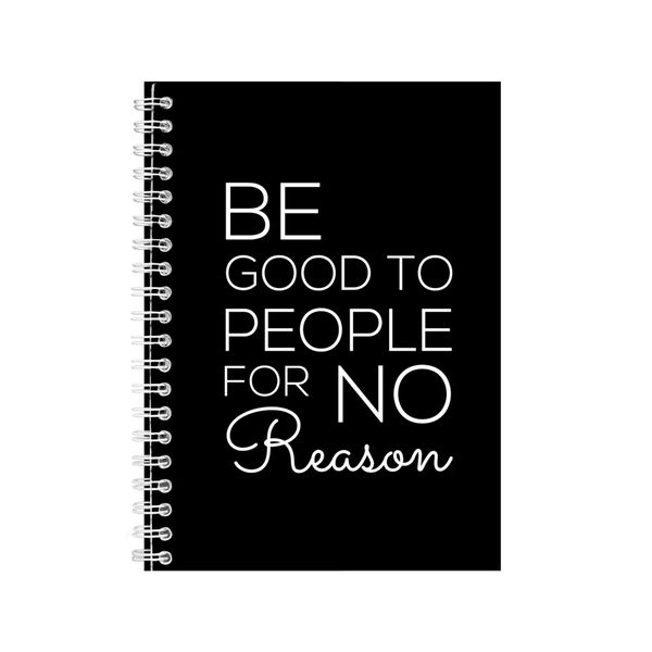 Good A5 Notebook Spiral Lined Motivational Sayings Graphic Notepad Gift 204