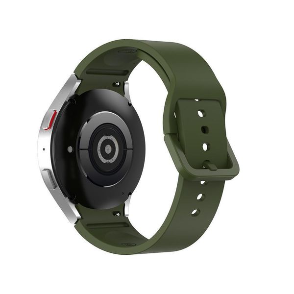 Silicone Strap Compatible with Samsung Galaxy Watch 4/5/6/7/7FE - Army Green