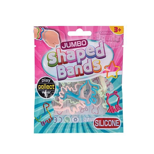 Bulk Pack x 7 Novelty Dino Rubber Bands 6pcs Per Pack