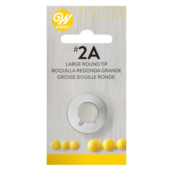 Wilton Large #2A Round Icing Nozzle Decorating Tip - Piping Buttercream