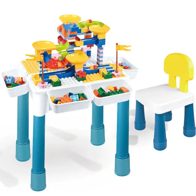 7 in 1 Kids Multi-Activity Table with Chair and Building Blocks | Shop ...
